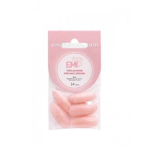 Pink Tips Almond, 24 psc